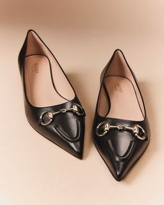 Gucci Erin Leather Horsebit Ballerina Flats | Neiman Marcus Gucci Flat Shoes, Gucci Flats, Women Flats, Ballerina Flats, Flat Shoes, Top Designers, Lifestyle Brands, Womens Flats, Smooth Leather