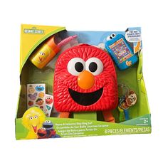 the sesame street toy is in its box