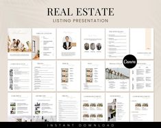 the real estate listing presentation is shown