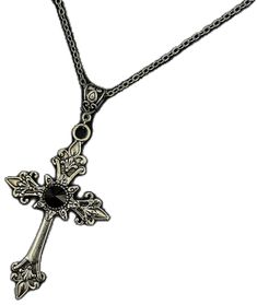 Victorian Vampire, Goth Necklace, Vampire Goth, Gothic Victorian, Choker Pendant, Necklace Choker, Silver Cross, Jet Black, Black Onyx