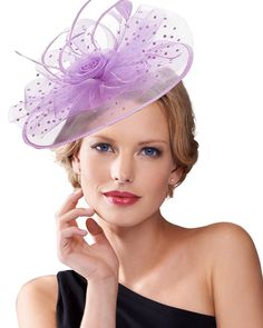 PRICES MAY VARY. 👑To make the women's derby hat more delicate and lightweight, we use high quality polyester, mesh fabric and feathers to make it, the material is very durable but soft, it can support the whole hat shape perfectly. 👑Charming headwear is easy to wear, wearing this headwear from different angles will present different styles, it can be easily matched with different outfits, it makes a great look. 👑One size fits fits all. The tea party ladies headpiece comes with a clip and a he Women Tea Party, Bridal Shower Cocktails, Feathers Wedding, Wedding Headwear, Party Ladies, Hat Flower, Derby Fascinator, Feather Wedding, Tea Party Hats