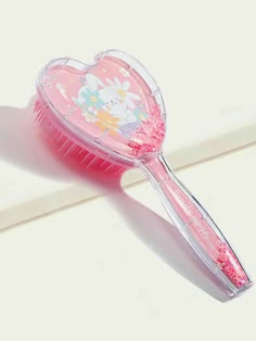 Kawaii Hair Brush, Hair Brush Aesthetic, Cute Hairbrush, قلادات متدلية, Cute School Stationary, Rabbit Pattern, Cartoon Rabbit