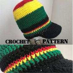 crochet hat and scarf with the same pattern