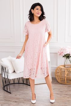 The Calirea Modest Lace Dress Modest Lace Dress, Neesees Dresses, Capsule Wardrobe Pieces, Perfect Date Night, Date Night Dress, Perfect Date, Date Night Dresses, Supima Cotton, Modest Dresses