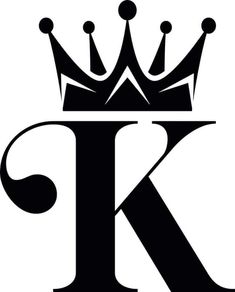 the letter k with a crown on top