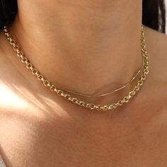 "Rolo Chain, Necklaces For Women, Gold Necklace, Gold chain, Dainty Necklace, Chain necklace FEATURES: -Gold KT: 14K Hollow Gold -Gold Color: Yellow Gold -Chain Lengths: 16\", 18\" -Chain Width: 2mm, 4mm -Chain Style: Rolo -Closure: Lobster SHIPPING: -Ready to Ship in 1-2 Business Days -FREE shipping on all U.S. orders -Packed in a labeled gift box -The perfect birthday or holiday (Christmas, Hanukah, valentines day...etc.) gift! -We ship globally RETURNS: -Easy 30 Day Return Policy CONTACT US: Dainty Gold Chain Necklace For Party, Gold Charm Necklace With Double Chain, Delicate Link Chain Necklace For Party, Delicate Chain Link Necklace For Party, Double Strand Chain Necklace For Party, Double Chain Link Necklace For Parties, Double Chain Link Necklace As Gift, Double Chain Link Necklace Gift, Gift Double Chain Link Necklace