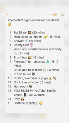 Perfect Night Routine, Before School Routine, School Night Routine, Night Skin Care, Night Before School, School Routine For Teens, Morning Routine School, Morning Routine Checklist, After School Routine