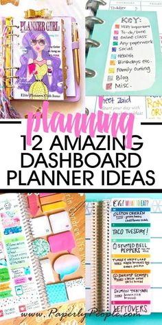 I have been thinking about a couple of dashboard ideas for my diy planner and OF course, I wanted to see what all the other creative peeps were doing. Along the way I found some GREAT dashboard ideas and a few that wouldn't work for me but which I thought you might like to see. Making My Own Planner Ideas, Planner Decorating Ideas Layout, Planner Sections Ideas, Planner Decorating Inspiration, Planner Themes Ideas, Wellness Planner Ideas, Planner Section Ideas, Happy Planner Hacks