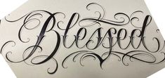 the word bespod written in cursive writing with black ink on white paper