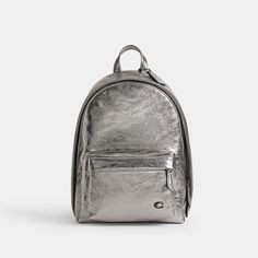 Our Hall is made for doing it all (just like you). This compact Backpack 22 has an open main compartment interior organization pockets and an exterior pocket for easy access to essentials. Featuring our Signature hardware and adjustable shoulder straps it’s crafted of our soft textured leather with a brilliant sheen. | Coach Hall Backpack 22 - Anthracite Compact Backpack, Interior Organization, Open Main, Backpack Charm, Large Wallet, Signature Hardware, Men's Backpack, New Handbags, Belt Bag