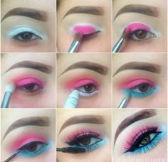 Eye Makeup Tutorials, Summer Eye Makeup, Summer Eyes, Pride Makeup, Eye Eye