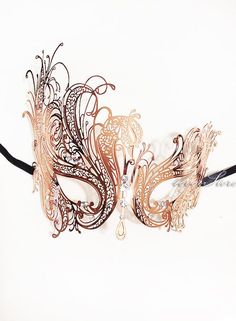 Limited Edition Rose Gold Face Jewelry by 4everstore - Laser Cut Venetian Masquerade Mask w/ Sparkling Rhinestones - Rose Gold Collection on Etsy, $42.95: Face Jewelry, Masquerade Wedding, Venetian Masquerade Masks, Rhinestone Rose, Venetian Masquerade, Gold Mask, Face Jewellery, Venetian Masks, Gold Face