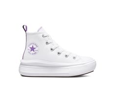 The ultra-lightweight and free-moving platform, scaled down for little feet. Converse Chuck Taylor All Star Move Color Pop Platform Canvas For Kids In White, Size 13.5C White Converse Platform, Chuck Taylor All Star Move, Custom Chuck Taylors, Converse Platform, High Top Shoe, Converse Shop, White Converse, Converse Chuck Taylor All Star, High Top Shoes