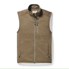 New with Tags. FILSON Ridgeway Lightweight Fleece Vest Our Ridgeway Fleece Vest is made of a lightweight, quick-drying Polartec fleece that’s both warm and breathable for comfort in mild to cool weather. Polartec Thermal Pro fleece for quick-drying, lightweight warmth Rib knit creates sweater-like texture Zip-closure front Zip-closure chest and handwarmer pockets Inner storm flap with microfleece-backed chin guard Item No.: 20052631 Material: Polartec Thermal Pro 100% polyester rib-knit fleece U Filson Vest, Mens Fleece Vest, Outdoor Coats, Polartec Fleece, Cool Weather, Outerwear Vest, Fleece Vest, Mens Fleece, Mens Outerwear