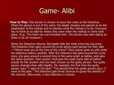 the poem game - alibii how to play one person is chosen to leave them as the detective