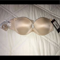 Nwt Maidenform Strapless Padded Multi-Way Demi Coverage Bra Size: 32b Purchased For A Wedding, Ended Up Wearing A Different Bra And Was Unable To Return. Elegant Strapless Bra Partially Lined, Elegant Strapless Partially Lined Bra, Coverage Bras, Pretty Lingerie, Strapless Bra, Bra Sizes, Women's Intimates, A Wedding, Lingerie