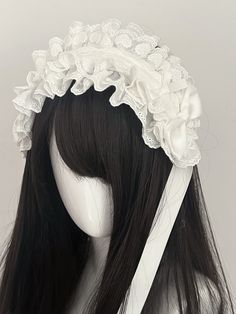 The price is for a hairband only, others are not included. White Summer Headpieces As Gifts, White Summer Headpieces For Gifts, White Headpieces For Summer Gifts, White Summer Headpiece Gift, White Decorative Bow Hair Accessories For Summer, Adjustable Decorative Bow Hair Accessory For Summer, Adjustable White Hair Accessories For Spring, Adjustable Hair Accessories With Decorative Bow For Summer, White Hair Accessories With Decorative Bow For Summer