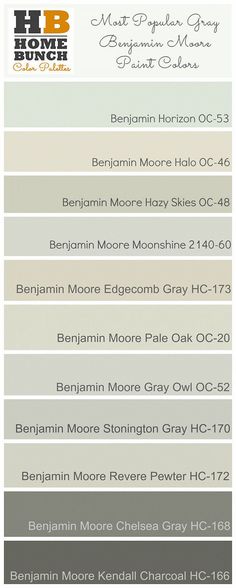 the most popular gray paint colors for your home and office in one color scheme,