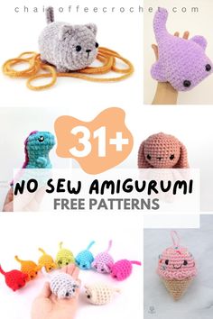 crochet amigurmi free patterns for stuffed animals and other things to sew