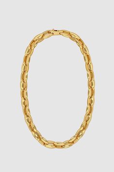 Classic Gold Necklace With Gold Clasp, Elegant Necklaces With Oval Link And Gold Clasp, Luxury Gold Plated Chain Necklace, Elegant Oval Chain Necklace With Lobster Clasp, Classic Oval Gold Plated Chain Necklace, Gold Plated Oval Chain Necklace, Gold Chain Necklace With Gold Clasp For Formal Occasions, Classic Oval Necklace With Solid Link Construction, Timeless Gold Oval Link Chain Necklace