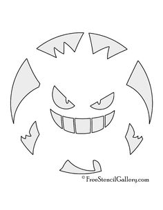 an angry face with arrows pointing to the left and right side, in black and white