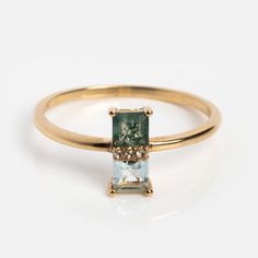 Make a statement in style with our Solid Gold Toi et Moi North South Ring. Its unique design will make you stand out from the crowd, while adding a touch of elegance to any outfit. Shop more rings at Local Eclectic. Modern Birthstone Ring For Promise, Modern Emerald Promise Ring With Accent Stones, Modern Emerald Ring With Accent Stones For Anniversary, Modern 14k Gold Rings With Accent Stones, 14k Gold Fusion Ring For Anniversary, Stacked Rings, Local Eclectic, Outfit Shop, North South