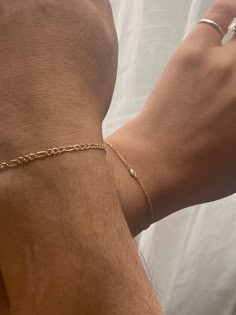 His And Hers Permanent Bracelet, Permanent Jewelry For Couples, Permenant Bracelets, Matching Bracelets Gold, Permanent Jewelry Couple, Matching Permanent Bracelet, Permanent Gold Bracelet, Couple Permanent Bracelet, Matching Gold Bracelets