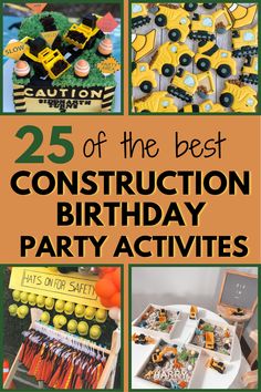 The Ultimate Construction Birthday Party Ideas for Kids Construction 3rd Birthday Party, Construction Birthday Party Games, Construction 3rd Birthday, Construction Party Games, Construction Site Birthday Party, Construction Party Ideas, Construction Themed Party