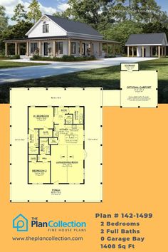 small barndominium plans, Plan # 142-1499 Barndominium House, Small Barndominium, Barndominium Plans, Porch House Plans