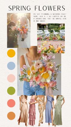 the color scheme for spring flowers