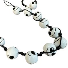 Fashion Element: Pumpkin Skull Style: Exaggeration Novelty Beaded Jewelry For Halloween, Halloween Festival Jewelry With Round Beads, White Adjustable Jewelry For Halloween, Adjustable White Jewelry For Halloween, Halloween Novelty Jewelry With Round Beads, Pumpkin Skull, Black And White Earrings, Skull Style, Skull Fashion