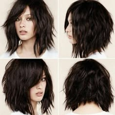 Longbob Hair, Short Shag Hairstyles, Short Curly Wigs, Popular Haircuts, Shag Haircut, Side Bangs, Trending Hairstyles, Short Wigs