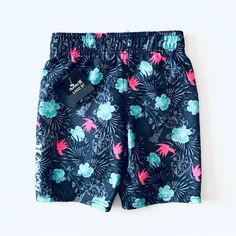 It Was Part Of A Set Of Shorts And Shirt. Our Boy Wanted The Shirt Only, So Selling The Shorts. Brand New. Playful Black Bottoms For The Beach, Playful Black Beach Shorts, Playful Black Shorts For Summer, Black Summer Playwear Bottoms, Kids Swim Trunks, Surf Logo, Bathing Suit Shorts, Boys Swim Trunks, Boys Swim