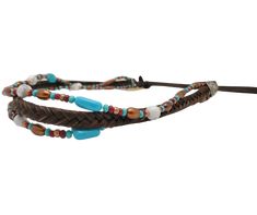 This trendy hatband features a seven strand braid made of genuine horse hair, adorned with coppery metal beads, white and turquoise howlite, and freshwater pearls. It is completed with our signature sunburst conchos, leather tassels, and a horse hair knot for secure fit. Designed to fit most hats, it is available at our Smyrna, Tn shop. Every piece is carefully handcrafted in Montana using horse hair from various sources including Argentina, Mongolia, and Canada. Adjustable Braided Bohemian Hat Bands, Bohemian Braided Hat Bands For Festival, Bohemian Braided Brown Hat Band, Bohemian Hat Band For Festivals, Adjustable Brown Bohemian Hat Bands, Hair Knot, Western Buckles, Strand Braid, Western Belt Buckles