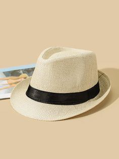 Mens Straw Hats, Beige Boho, Golf Hat, Men Hats, Golf Hats, Mens Band, Mens Summer