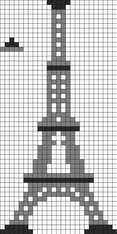 the eiffel tower in grey and black is shown on a white background with gray squares