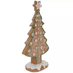 a christmas tree made out of cookies on a white background