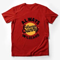 Always Sunny Wildcard Quote Graphic T-Shirt, Unisex Black and Yellow Tee, Funny TV Show Inspired Casual Wear Male T-Shirt Custom graphic T-Shirt.Customize your color Quote Graphic, Mens Tops Fashion, Tv Shows Funny, Yellow Tees, Always Sunny, Graphic Quotes, Cartoon T Shirts, Mom Tees, Casual Summer Shirts