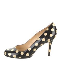 Kate Spade New York Patent Leather PumpsBlackPolka Dot PrintRound-Toes Designer Gifts, Flat Sneakers, Polka Dot Print, Louboutin Shoes, Dot Print, Christian Louboutin Shoes, Sweater Accessories, Kate Spade New York, Pump Shoes