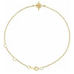 Glisten with elegance wearing our Guiding Light North Star Bracelet. This delicate and stylish bracelet features a beautifully crafted North Star charm, symbolizing guidance and inspiration. Available in 14k yellow, white, and rose gold, it's the perfect accessory to add a touch of brilliance to any outfit. Whether you wear it solo for a minimalist look or layer it with your other favorite pieces, this bracelet is a timeless addition to your jewelry collection. Ideal for everyday wear or as a me Stylish Bracelet, Star Bracelet, Dainty Bracelets, North Star, Engagement Ring Wedding Band, Star Charms, Minimalist Jewelry, Wedding Trends, Earring Necklace