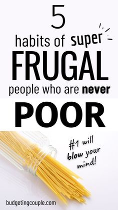 5 Habits of Super Frugal People Who Are Never Poor Money Saving Techniques, Money Plan, Bare Minimum, Save Money Fast, Buying Groceries, Frugal Tips