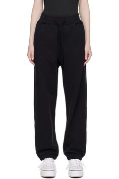 Palmes: Black Gabor Lounge Pants | SSENSE Dr Claims, Desired Wardrobe, Black Pajama Pants, Black Lounge Pants, Luxury Closets, Closets Design, Black Sweats, Fame Dr, Black Sweatpants