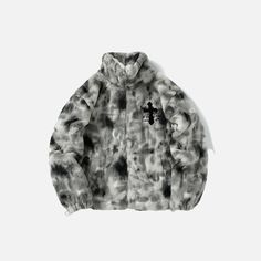 Fur Letters Jacket – DAXUEN Fur Coat Men, Rabbit Fur Coat, Sherpa Coat, Loose Hoodie