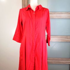 New Joie Linen Blend Maxi Dress Sz Large This Is A Button Down Dress , Mostly Hidden , Only One Top Front Botton Is Exposed Dress Shirt Dress Red Buttoned Midi Dress For Spring, Red Shirt Dress With Buttons For Spring, Spring Red Midi Dress With Buttons, Red Buttoned Shirt Dress For Work, Chic Red Shirt Dress For Daywear, Red Shirt Dress For Spring Daywear, Red Spring Dresses With Button Closure, Red Shirt Dress With Buttons For Work, Elegant Red Shirt Dress For Spring