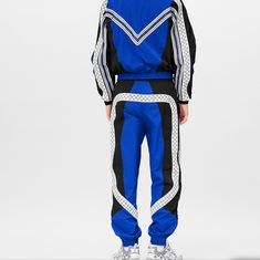 Authentic Louis Vuitton Technical Tracksuit Trousers Like Brand New Condition, Used Just 3 Times Original Lv Box Included 100% Polyamide Azure Regular Fit Size - Large Retailed Brand New $2080 Plus Tax Totalled $2300 Vintage Tracksuit, Adidas Crazy, Authentic Louis Vuitton, Mens Pants, Sweatpants, Trousers, Louis Vuitton, Blue And White, Adidas