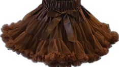 Fluffy Skirt, Dance Recital, Brown Satin, Put On, Ruffles, Bridal Party, Special Occasion, Flower Girl, Chiffon