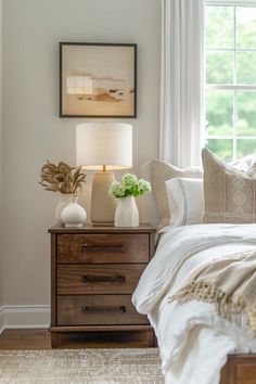 Explore cozy modern farmhouse bedroom ideas that feature rustic decor and inviting designs. This pin uses 1 image to showcase inspiring elements for a calming bedroom space. Chic Modern Farmhouse, Modern Farmhouse Bedroom Ideas, Farmhouse Bedroom Ideas, Nautical Bathroom Decor, Modern Farmhouse Bedroom, Tranquil Retreat, Wood Accent Wall, Personal Aesthetic, Traditional Farmhouse