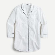 Our menswear-inspired nightshirt now has an even longer, more relaxed silhouette, so it's half shirt, half dress and 100 percent comfortable. By buying cotton products from J.Crew, you're supporting more responsibly grown cotton through the Better Cotton Initiative. Half Dress, Boxers For Men, Suit Guide, White Nightgown, Half Shirt, Capsule Wardrobe Ideas, Half Shirts, Womens Cashmere, Party Inspo