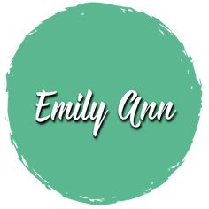 the word'embly ann'in white lettering on a teal green background