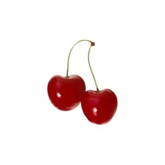 two cherries sitting on top of each other